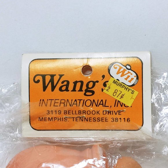 Vtg Wang's Baby Doll Head & Hands Sucking Thumb New Blue Eyes Rubber/Vinyl - Picture 2 of 10